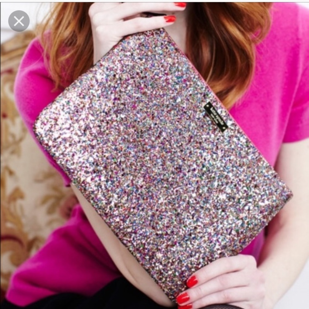 Kate Spade Gia Glitter Clutch